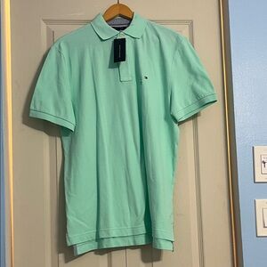 Tommy Hilfiger Men's Light Green Polo Shirt